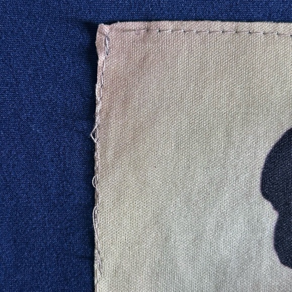 Izza Embellished Frida Navy Ruffled Sleeve T-shirt Size XS/S - Picture 5 of 9